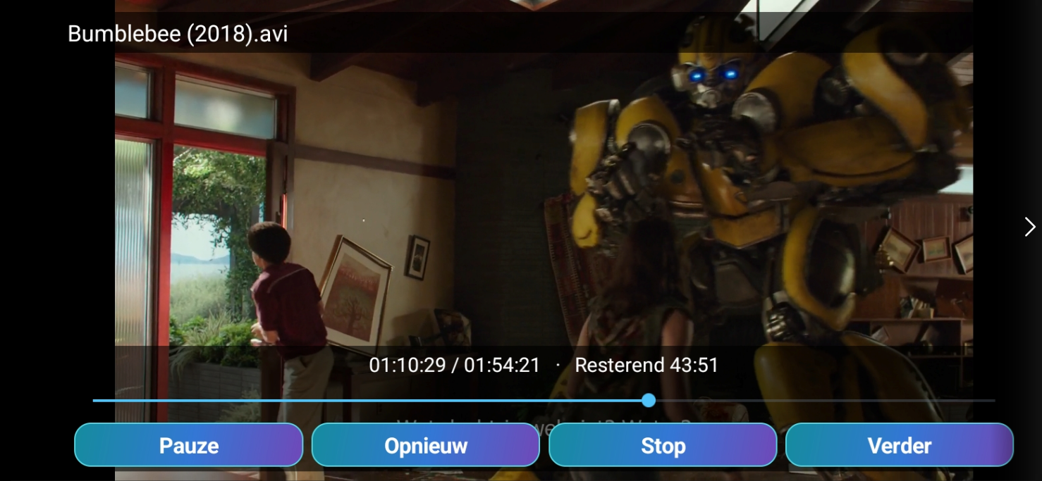 Remote Media: Video in liggende stand