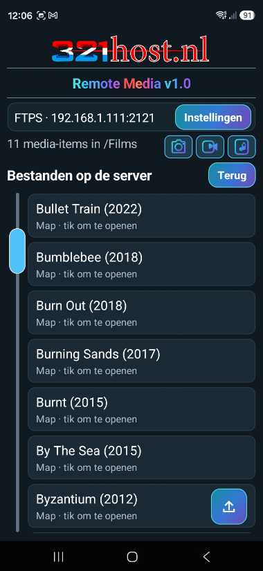 Remote Media: Video kiezen